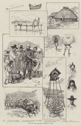 Com o Esquadrão da China, Sketches in Corea